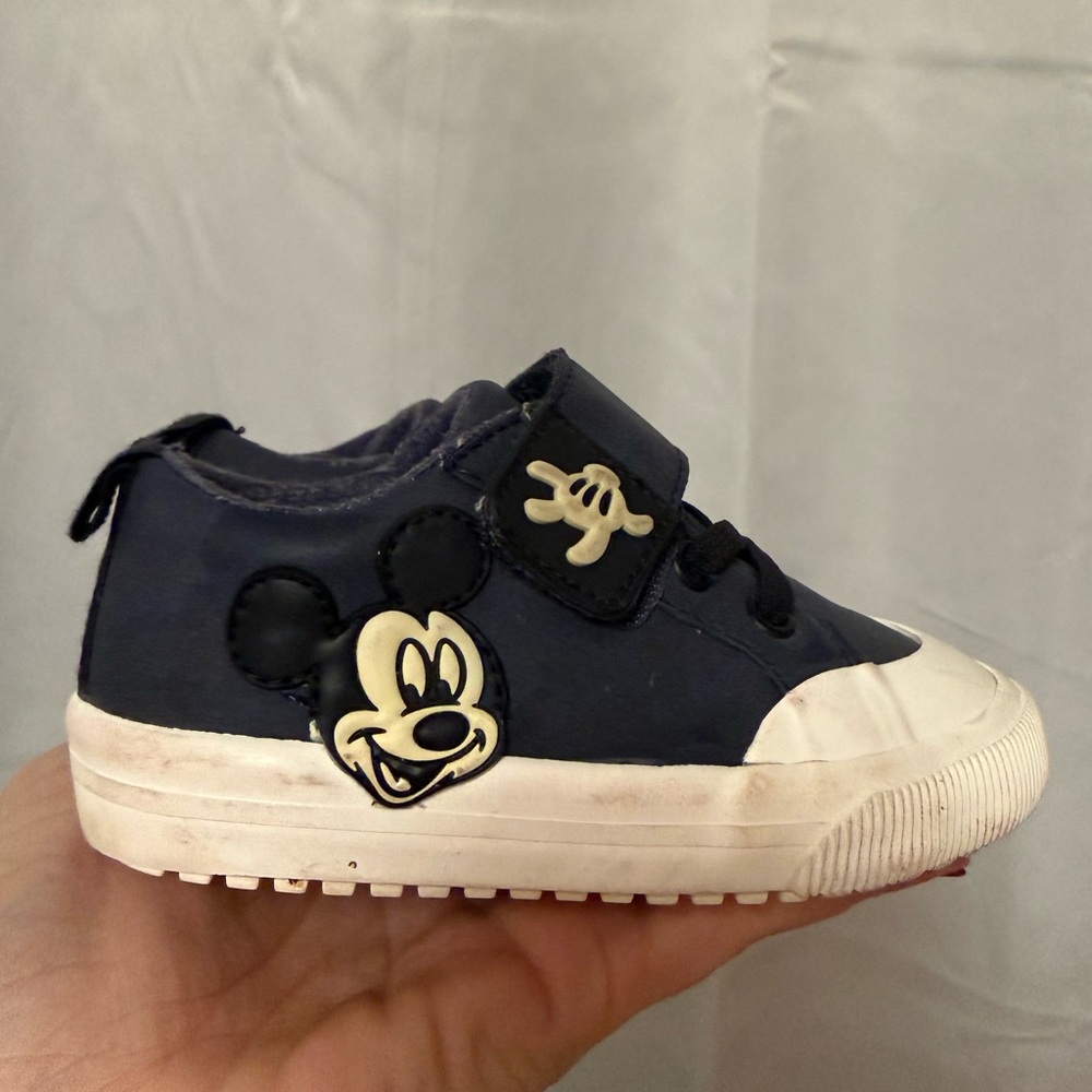 Disney Kids Dark Blue Mickey Mouse Sneakers